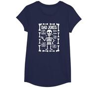 papà Scherzo: Skeleton Edition Ho Trovato Questo Humerus Funny Bones Maglietta, Ragazze, Navy, L