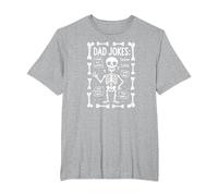 papà Scherzo: Skeleton Edition Ho Trovato Questo Humerus Funny Bones Maglietta, Uomo Taglie Grandi, Grigio Melange, 2X Tall