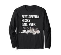 Papà Siberian Husky Maglia a Manica