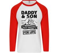 Papà & Son Best Friends Father's Day Giorno Uomo L/S Baseball Maglietta