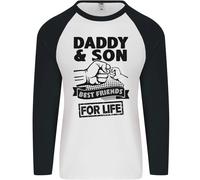 Papà & Son Best Friends Father's Day Giorno Uomo L/S Baseball Maglietta