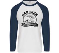 Papà & Son Best Friends For Life Uomo L/S Baseball T-Shirt