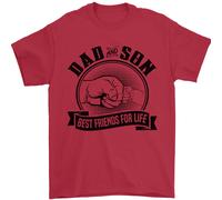 Papà & Son Best Friends For Life Uomo T-Shirt 100% Cotone