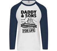 Papà & Sons Best Friends Father's Day Giorno Uomo L/S Baseball Maglia