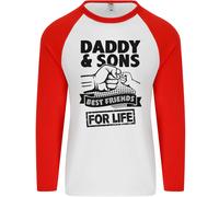 Papà & Sons Best Friends Father's Day Giorno Uomo L/S Baseball Maglia