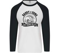 Papà & Sons Best Friends Father's Day Giorno Uomo L/S Baseball Maglietta