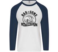 Papà & Sons Best Friends Father's Day Giorno Uomo L/S Baseball T-Shirt