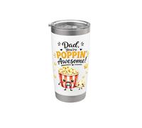 Papà, stai facendo scoppiare un fantastico e carino gioco di parole sui popcorn Bicchiere termico in acciaio inox doppia parete