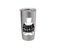 Papà - Super Daddy Bicchiere termico in acciaio inox doppia parete
