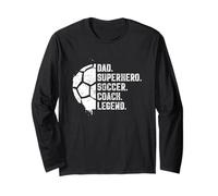 Papà Supereroe Calcio Coach Leggenda Maglia a Manica