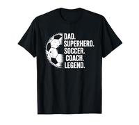 Papà Supereroe Calcio Coach Leggenda Maglietta