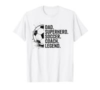 Papà Supereroe Calcio Coach Leggenda Maglietta