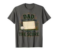 papà Taught Me Golf Gli Ho insegnato Il punteggio Maglietta
