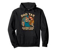 Papà Tax Making Sure its Not Poison 4th Luglio Skeleton Dad Tax Felpa con Cappuccio