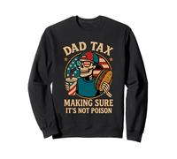 Papà Tax Making Sure It's Not Poison Funny Skeleton Dad Tax Felpa