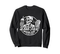 Papà Tax Making Sure It's Not Poison Funny Skeleton Dad Tax Felpa