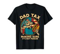 Papà Tax Making Sure It's Not Poison Skeleton Dad Fathers Day Maglietta