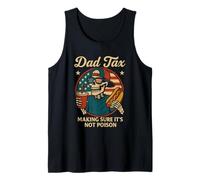 Papà Tax Making Sure It's Not Poison US flag Skeleton DAD tax Canotta
