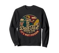 Papà Tax Making Sure It's Not Poison US flag Skeleton DAD tax Felpa