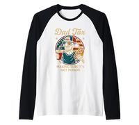 Papà Tax Making Sure It's Not Poison US flag Skeleton DAD tax Maglia con Maniche Raglan