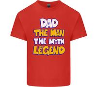 Papà The Man Il Mito The Legend Festa Del Papà Uomo Cotone T-Shirt
