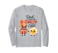papà, tu Sei Il Bacon to My Eggs Cute Breakfast Maglia a Manica