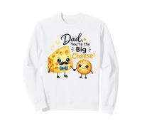 papà Tu Sei Il Big Cheese Funny Father Pun Felpa