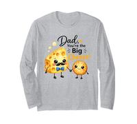 papà Tu Sei Il Big Cheese Funny Father Pun Maglia a Manica