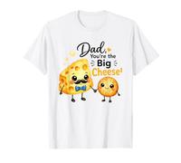 papà Tu Sei Il Big Cheese Funny Father Pun Maglietta