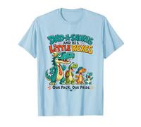 papà Un Saurus E Il Suo Piccolo Rexes Divertente Dino papà Umorismo Scherzo Maglietta