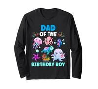 Papà UnderSea Festa di compleanno Ocean Boy e animali marini Maglia a Manica