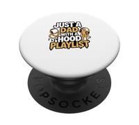 Papà Vita Con Un Cappuccio Playlist PopSockets PopGrip Adesivo