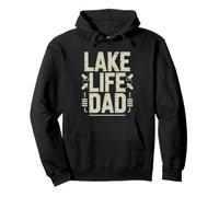 Papa Wakeboard Lago Vita al Padre della Scia Felpa con Cappuccio