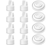 Papablic Parti di pompa compatibili con Spectra S1 Spectra S2 Spectra 9 Plus, Incl 8 valvole di duckbill per pompa Spectra e Medela in stile, membrana in silicone a 4 conti per protezione Spectra Backflow