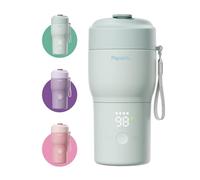 Papablic Scaldabiberon portatile professionale: riscaldamento più veloce da 115 W, sterilizzatore integrato, 8 feed per carica, 5 impostazioni di temperatura e mantenimento in caldo per latte materno