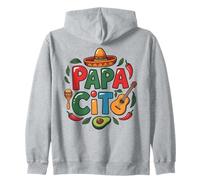 Papacito Famiglia Cinco De Mayo Matchin Coppia Messicano Papà Uomini Felpa con Cappuccio