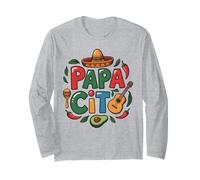 Papacito Famiglia Cinco De Mayo Matchin Coppia Messicano Papà Uomini Maglia a Manica