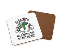 Papacorn Unicorno Like A Normale Papa Bellissimo Sottobicchiere Dad Papà Scherzo