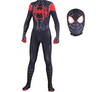 PAPAETHY Costume di Halloween da supereroe cosplay, tuta in spandex, tuta da ragno con maschera, stile 3D, costume cosplay per adulti (L)