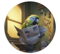 Papagei liest Zeitung Puzzle 1000 Teile Unmögliches Puzzle für Erwachsene für Teenager, interaktives Familienspiel, herausforderndes Geschenk 1000 Teile (67,5x67,5cm)