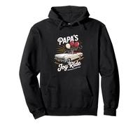 Papa's Joy Ride Happiness in Every Mile Classic Dad Dad Felpa con Cappuccio