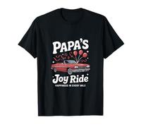 Papa's Joy Ride Happiness in Every Mile Design Dad Father's Maglietta