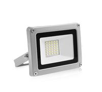 papasbox Faretto LED da 12 V, 30 W, super luminoso, 2400 lm, per esterni, 6000 K, bianco freddo, IP65, impermeabile, per giardino, cortile, terrazza, quadrato, fabbrica