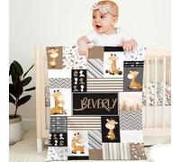 papasgix Coperta Neonati Personalizzata,Morbido e Soffice Coperte con Nome Personalizzato per Culla Asilo,Personalizzati Idea Regalo Bebè Bambini Ragazzino Ragazzina