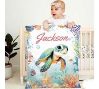 papasgix Coperta Neonati Personalizzata,Morbido e Soffice Coperte con Nome Personalizzato per Culla Asilo,Personalizzati Idea Regalo Bebè Bambini Ragazzino Ragazzina