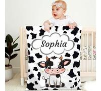 papasgix Coperta Neonati Personalizzata,Morbido e Soffice Coperte con Nome Personalizzato per Culla Asilo,Personalizzati Idea Regalo Bebè Bambini Ragazzino Ragazzina