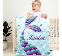 papasgix Coperta Neonati Personalizzata,Morbido e Soffice Coperte con Nome Personalizzato per Culla Asilo,Personalizzati Idea Regalo Bebè Bambini Ragazzino Ragazzina
