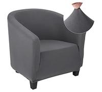 papasgix Copripoltrona Chesterfield Elasticizzato Fodere Copripoltrona da Cocktail Senza Coprisedile Copripoltrona Club 1 Posto in Spandex Lavabile Antiscivolo per Soggiorno Reception,Grigio
