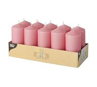 Papastar - Singari spuntati candele Rosa - Diametro 4 cm, altezza 9 cm (10 pz)