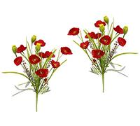 Papaveri artificiali, bouquet di semi di papavero, bouquet di papaveri, bouquet di fiori artificiali, bouquet di fiori di seta, bouquet di fiori, fiori falsi, piante di papaveri, casa, tomba